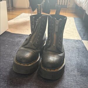 Dr. Martens Black Zipper Boots